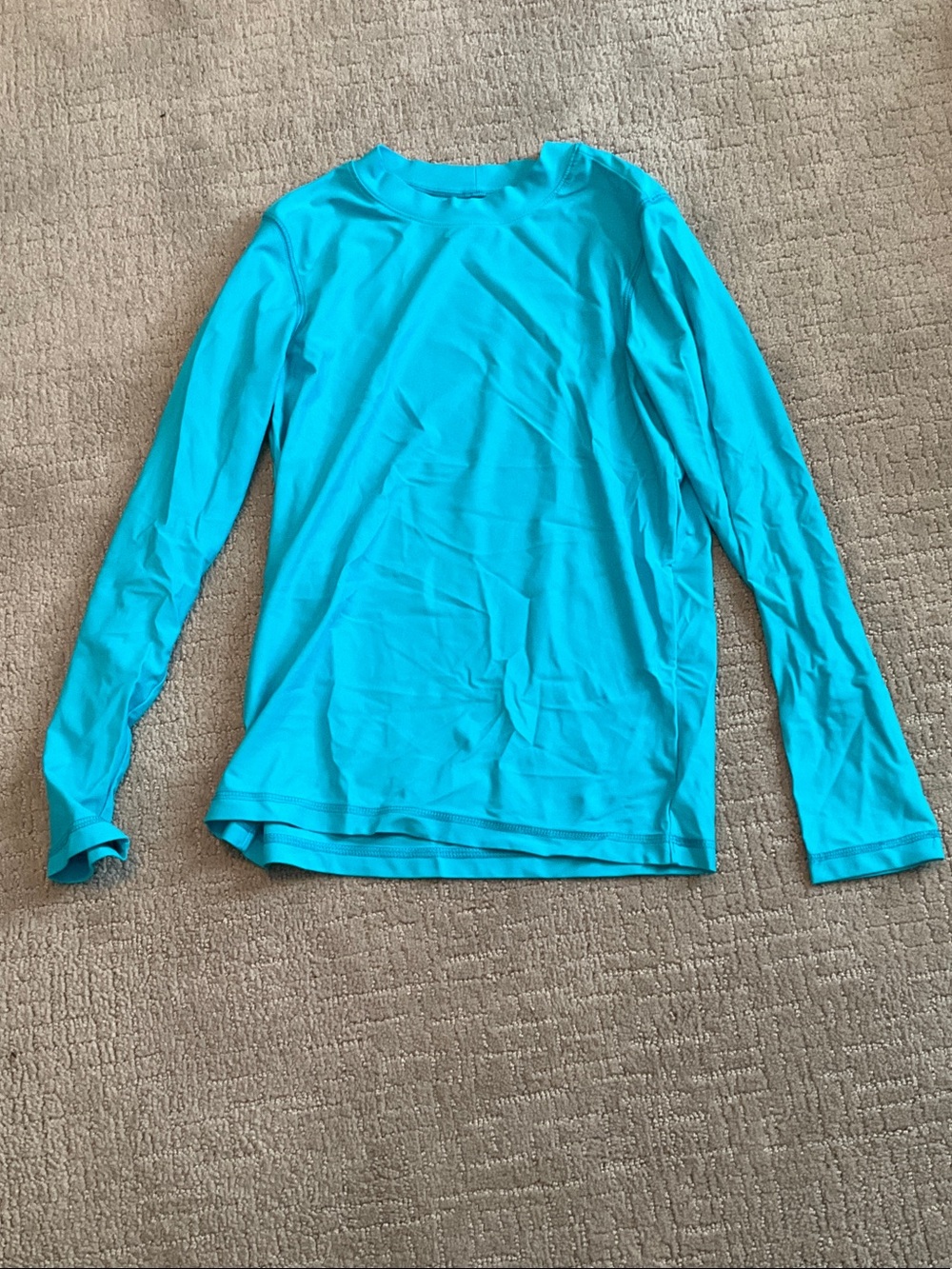 Primary Turquoise Active Long Sleeve Swim Shirt